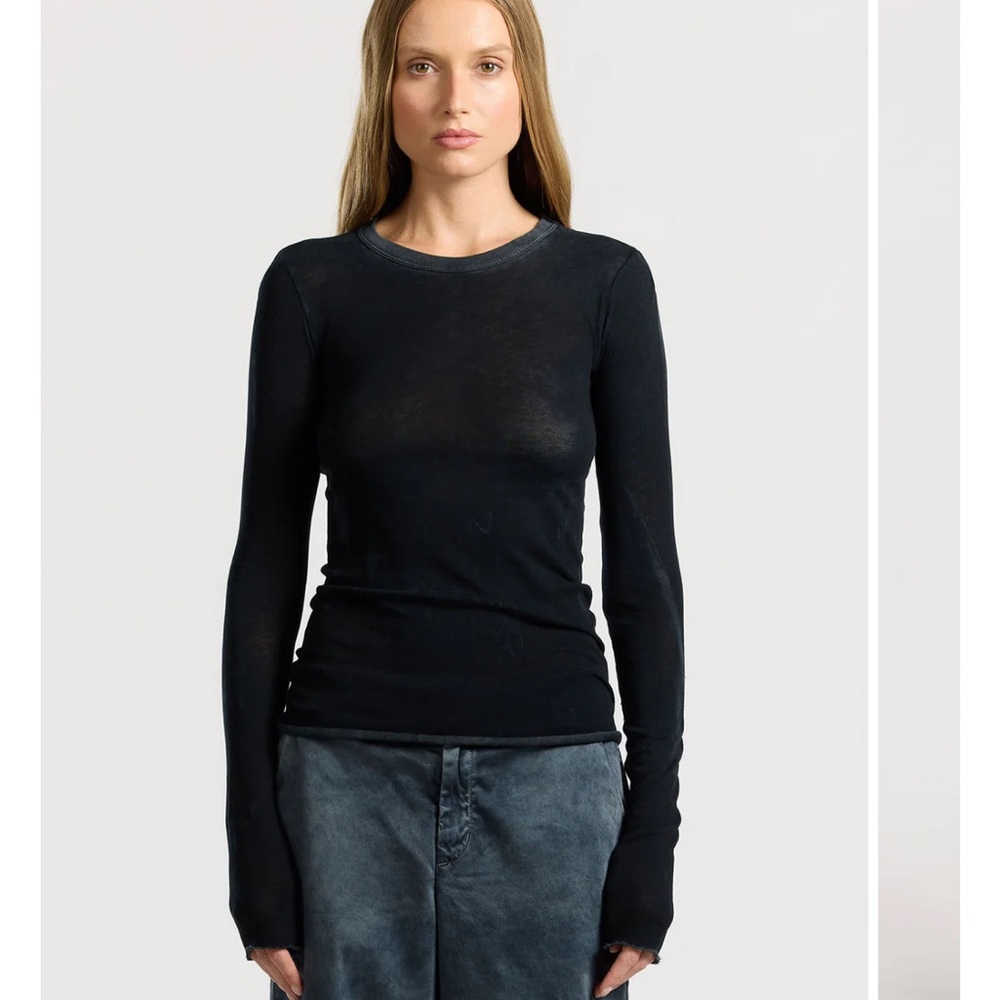 Cotton Citizen STANDARD LONG SLEEVE SHIRT  in vintage black.